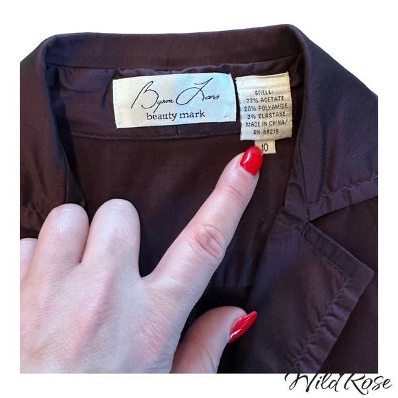 Byron Lars Eggplant Purple Button Down Flair Dress w/ Pockets SZ 10 - Picture 6 of 11